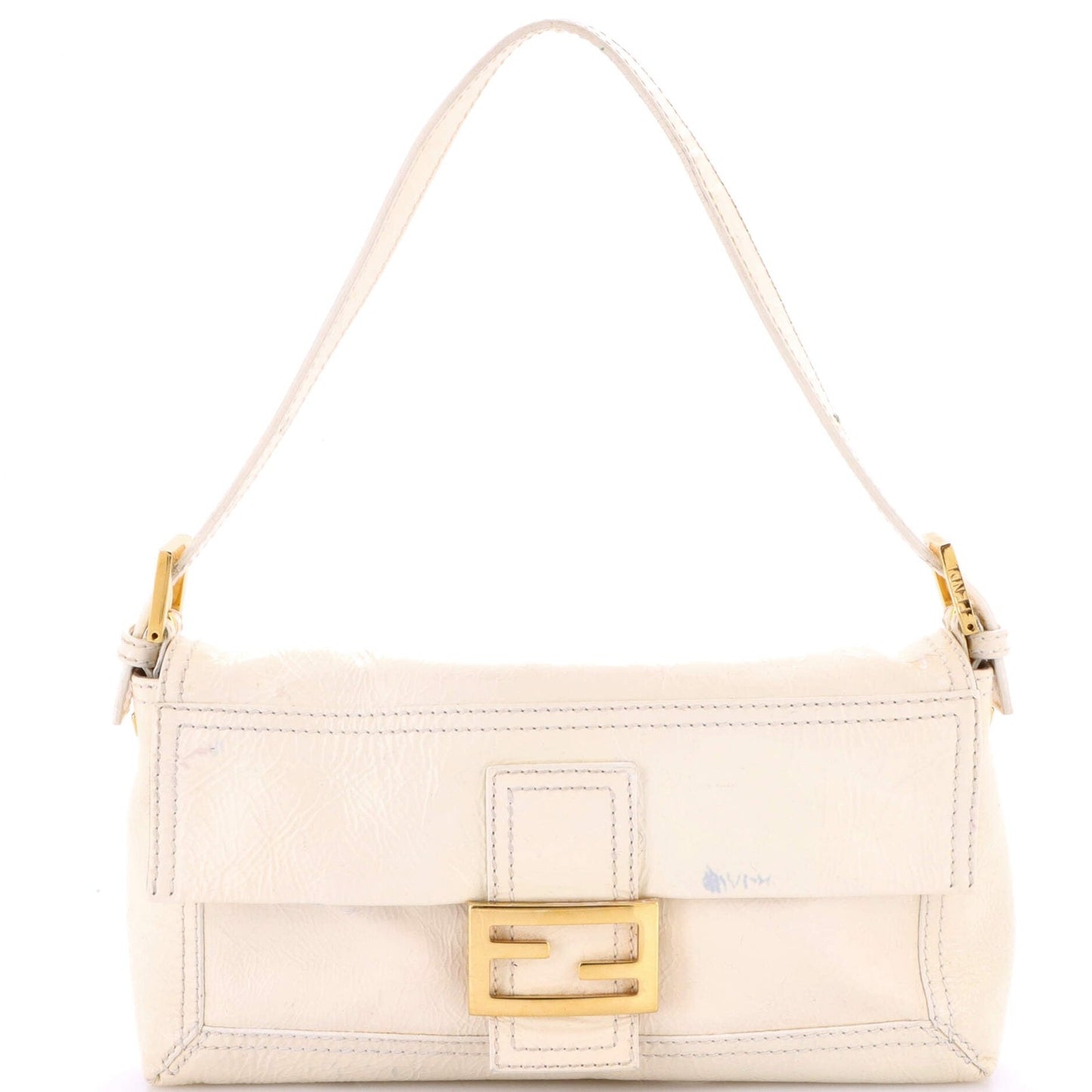 Fendi Convertible Baguette Crossbody Patent Medium