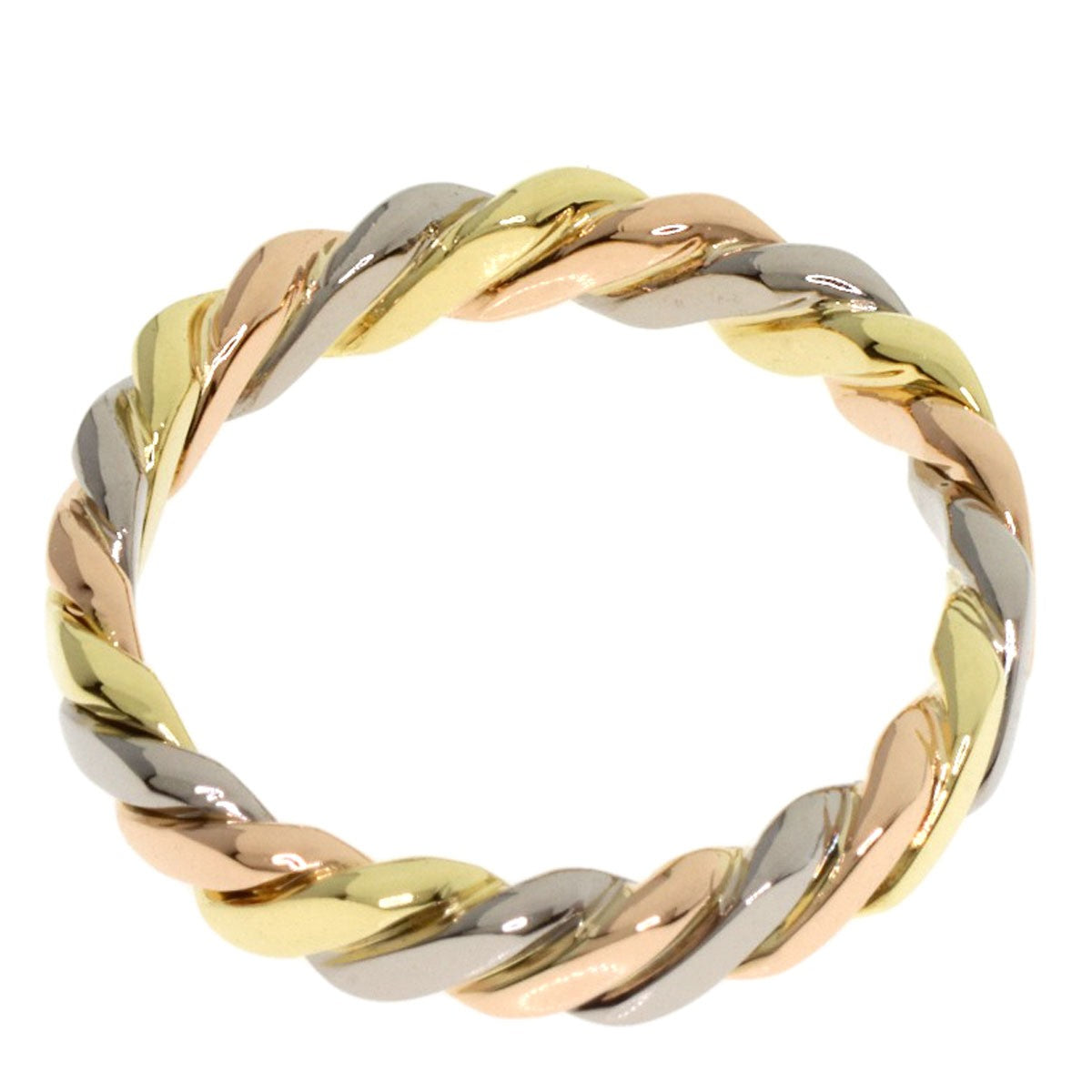 Dior Twist 5P Diamond Ring K18 Yellow Gold K18