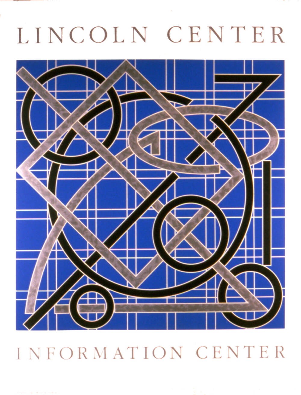 Oversi VALERIE JAUDON Lincoln Center Information Center 46" x 35" Serigraph 1986