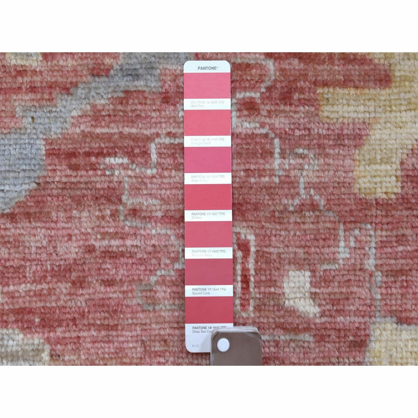 11'7"X14'6" Red Angora Ushak Soft Wool Hand Knotted Oversized Rug