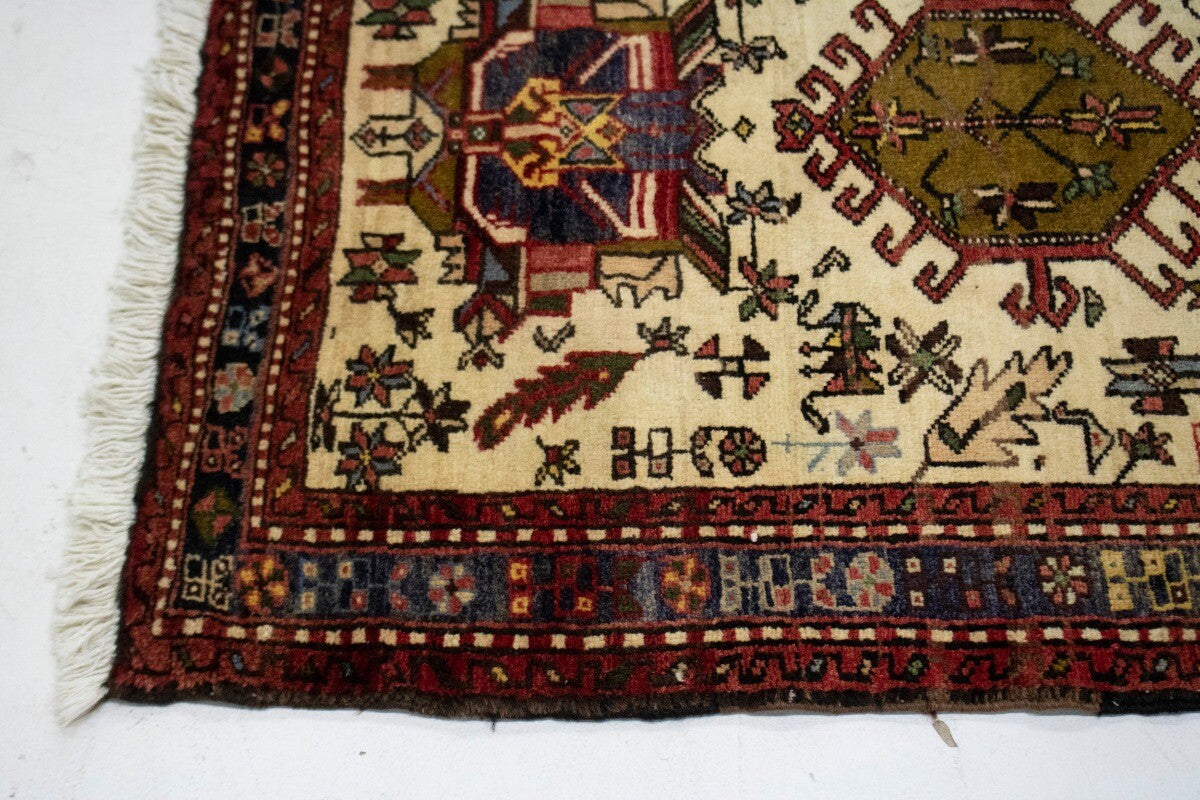 Handmade Geometric Design Oriental Runner Rug
