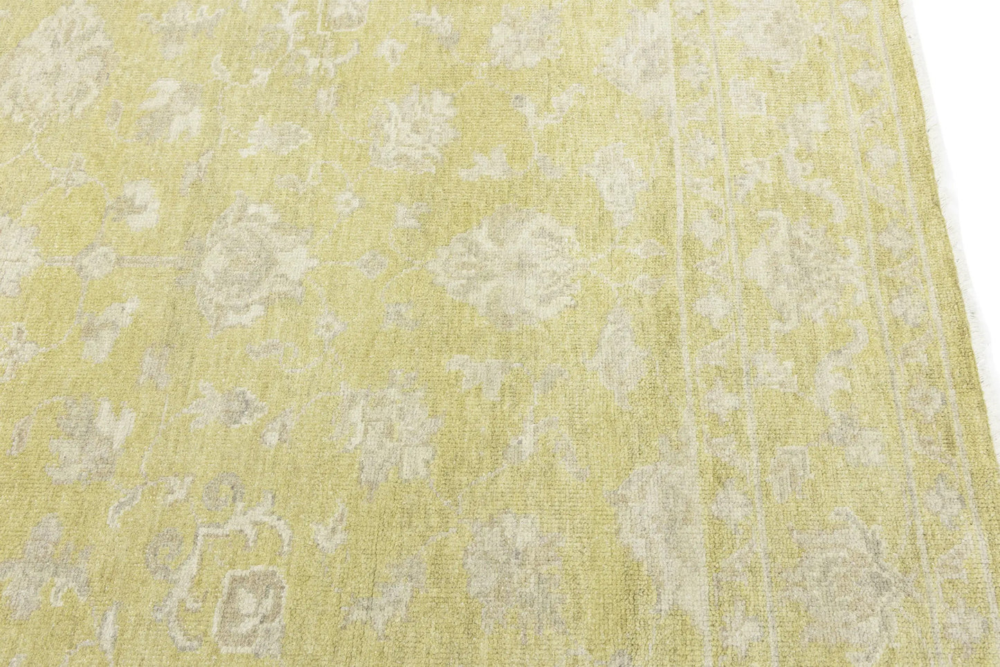 Hand-Knotted Muted Floral Transitional 8X10
