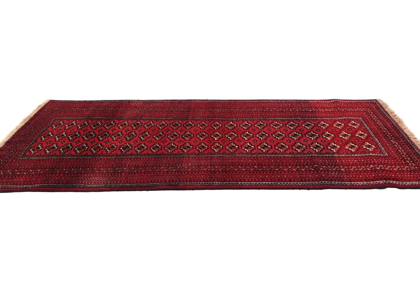 Hand-Knotted Vintage Style Tribal Geometric