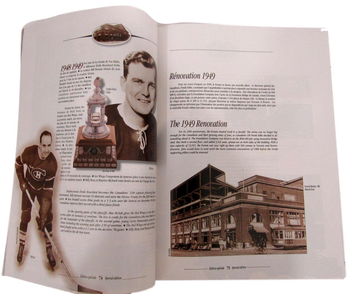 Maurice Richard Canadiens Signed Last Game At The