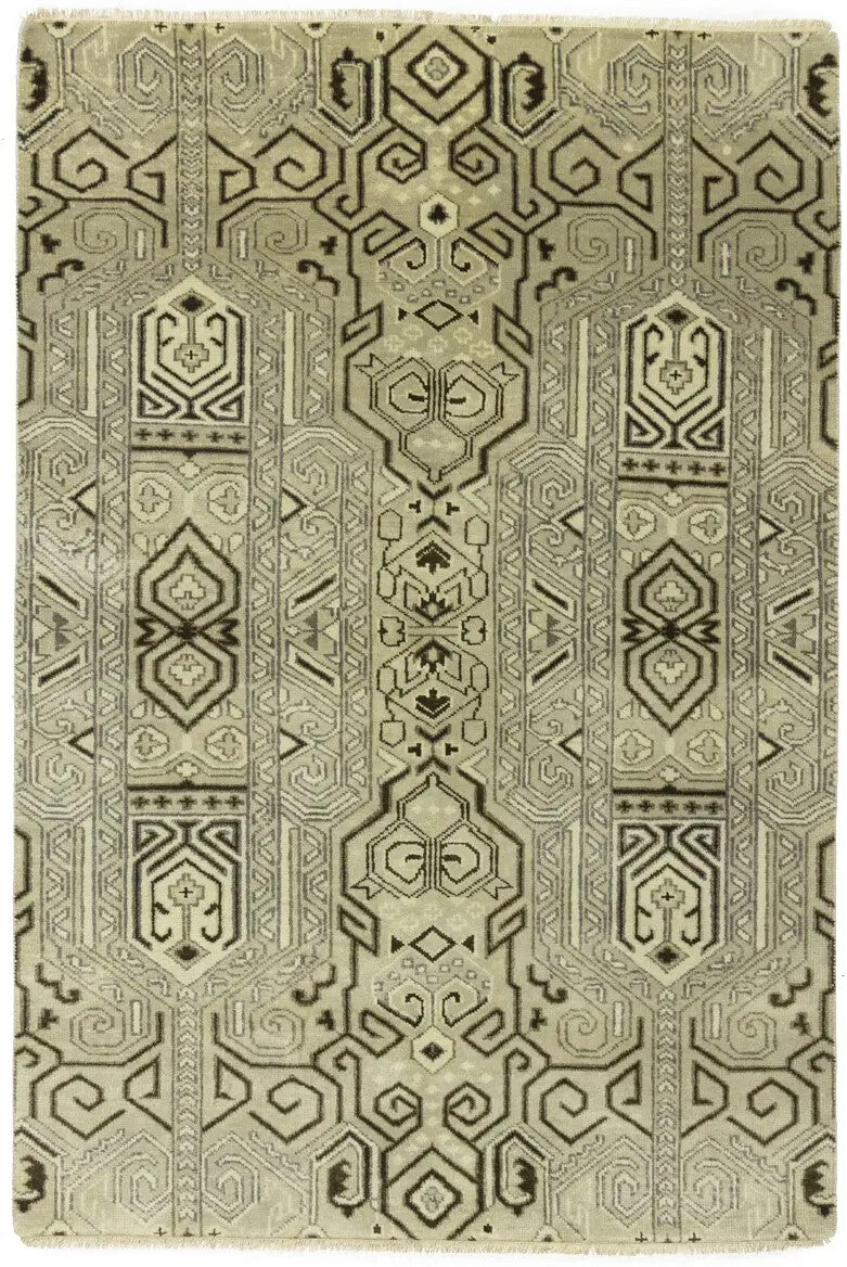 4X6 Ft Contemporary Modern Rug Geometric Design