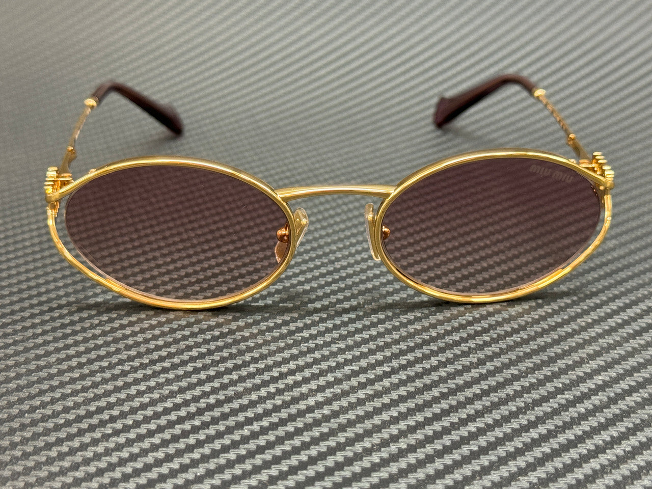 Miu Miu Mu 52Ys 5Ak06S Gold Violet Gradient