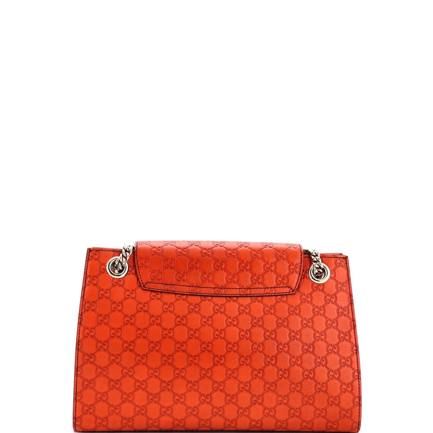 Gucci Emily Chain Flap Shoulder Bag Guccissima Leather Large