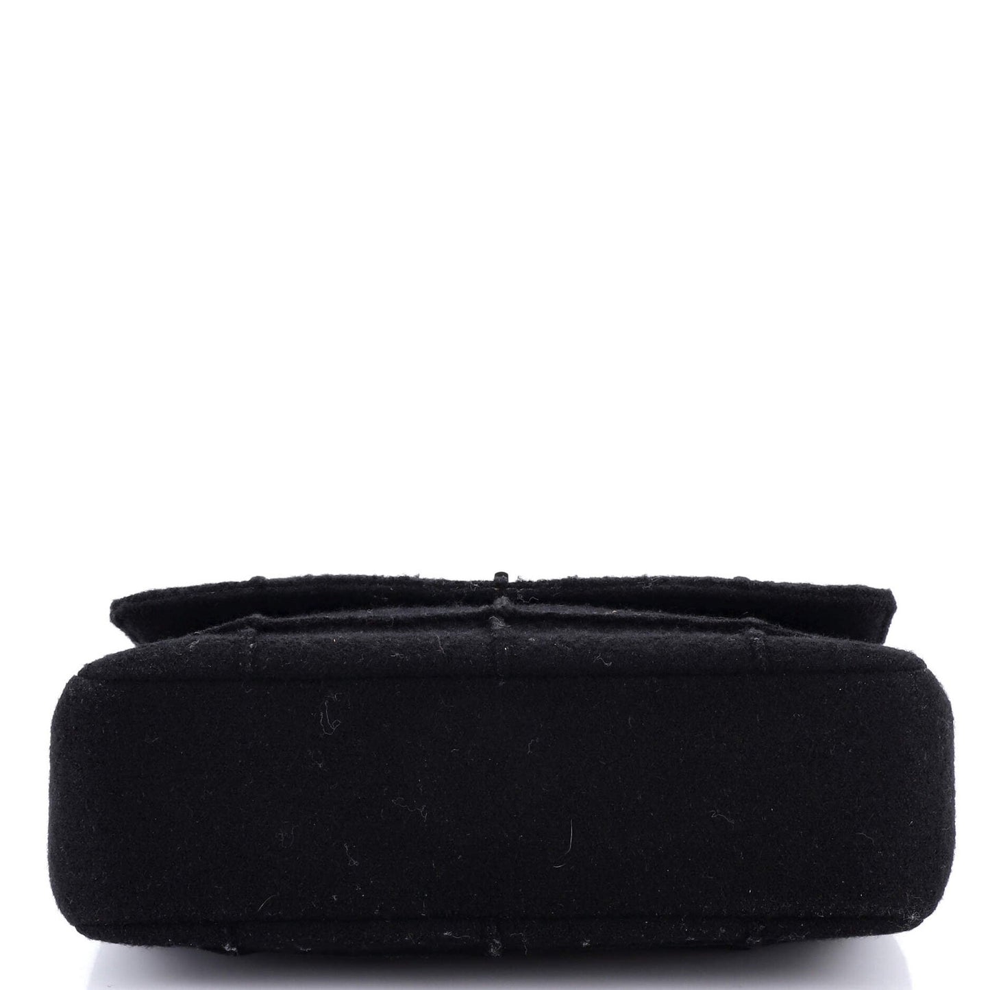 Chanel Chocolate Bar Mademoiselle Flap Bag Quilted Wool Jumbo