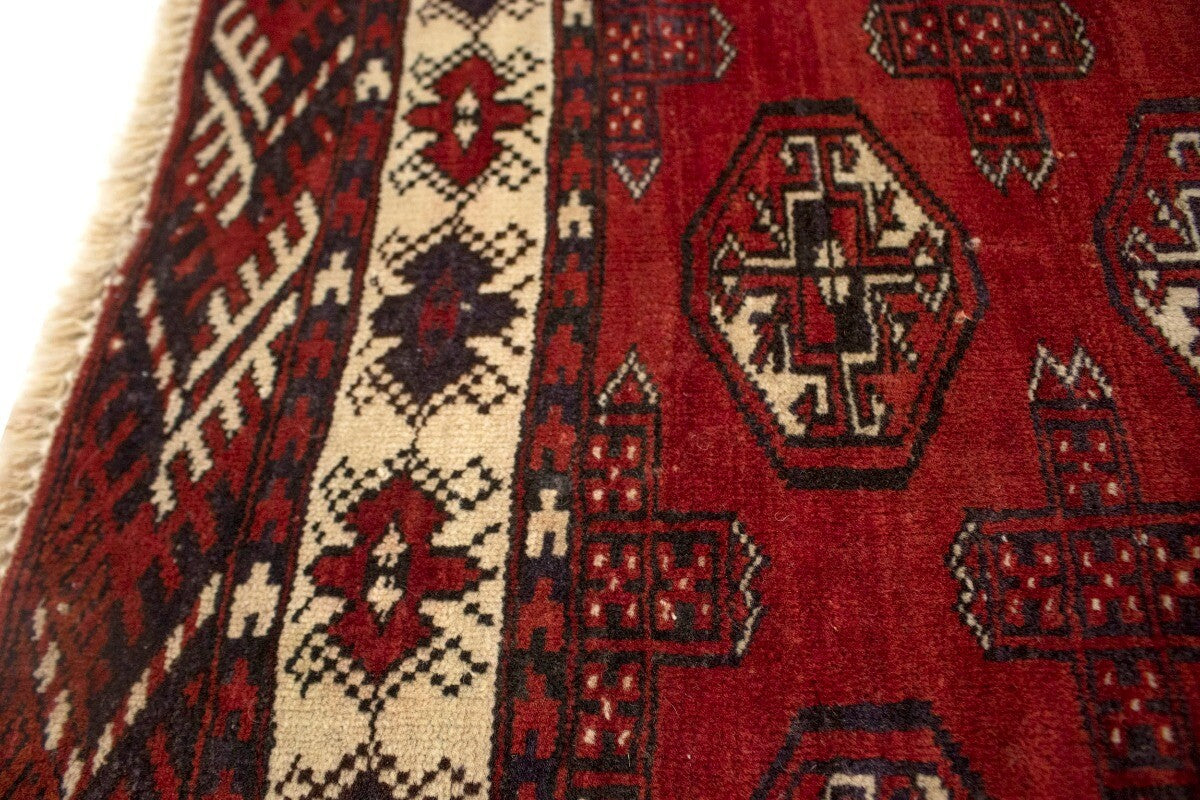 Handmade Semi-Antique Oriental Rug 4X5 Ft Small