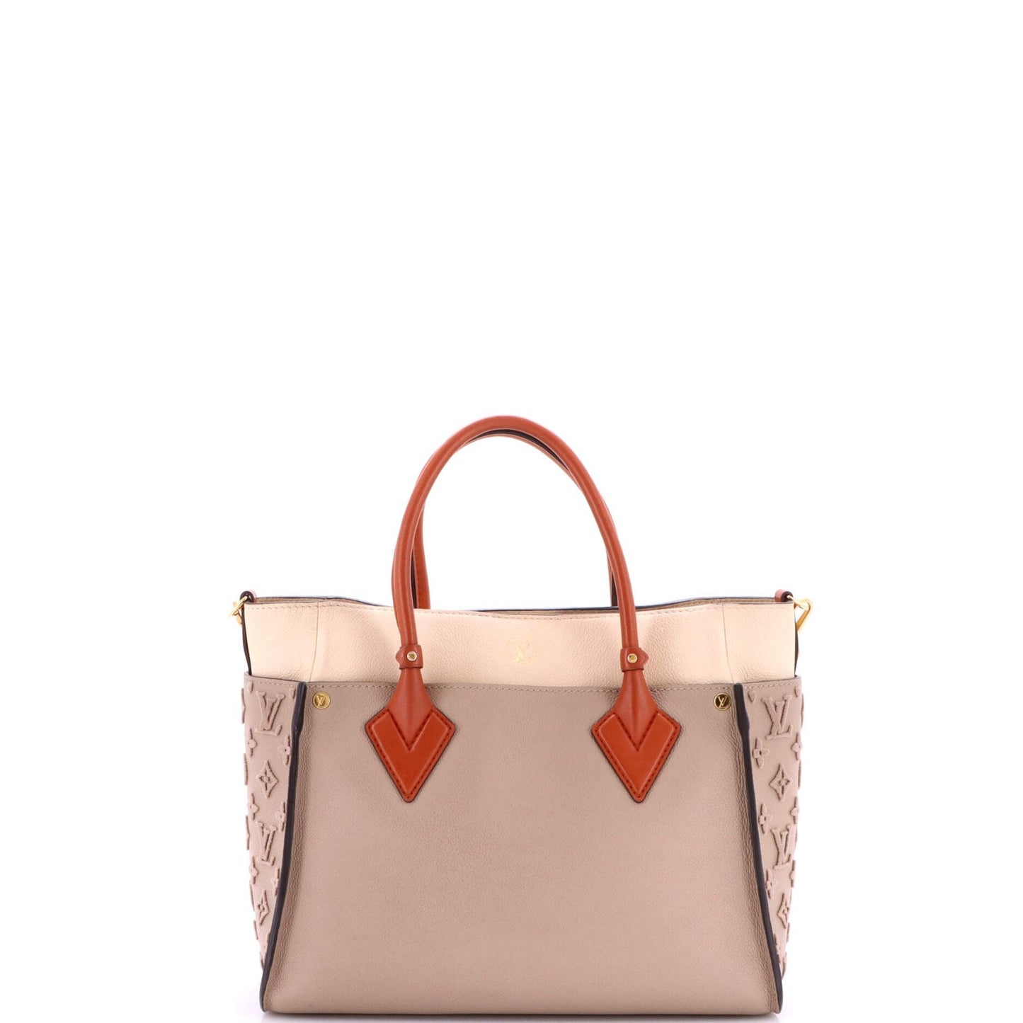 Louis Vuitton On My Side Tote Monogram Tuffetage Leather Mm