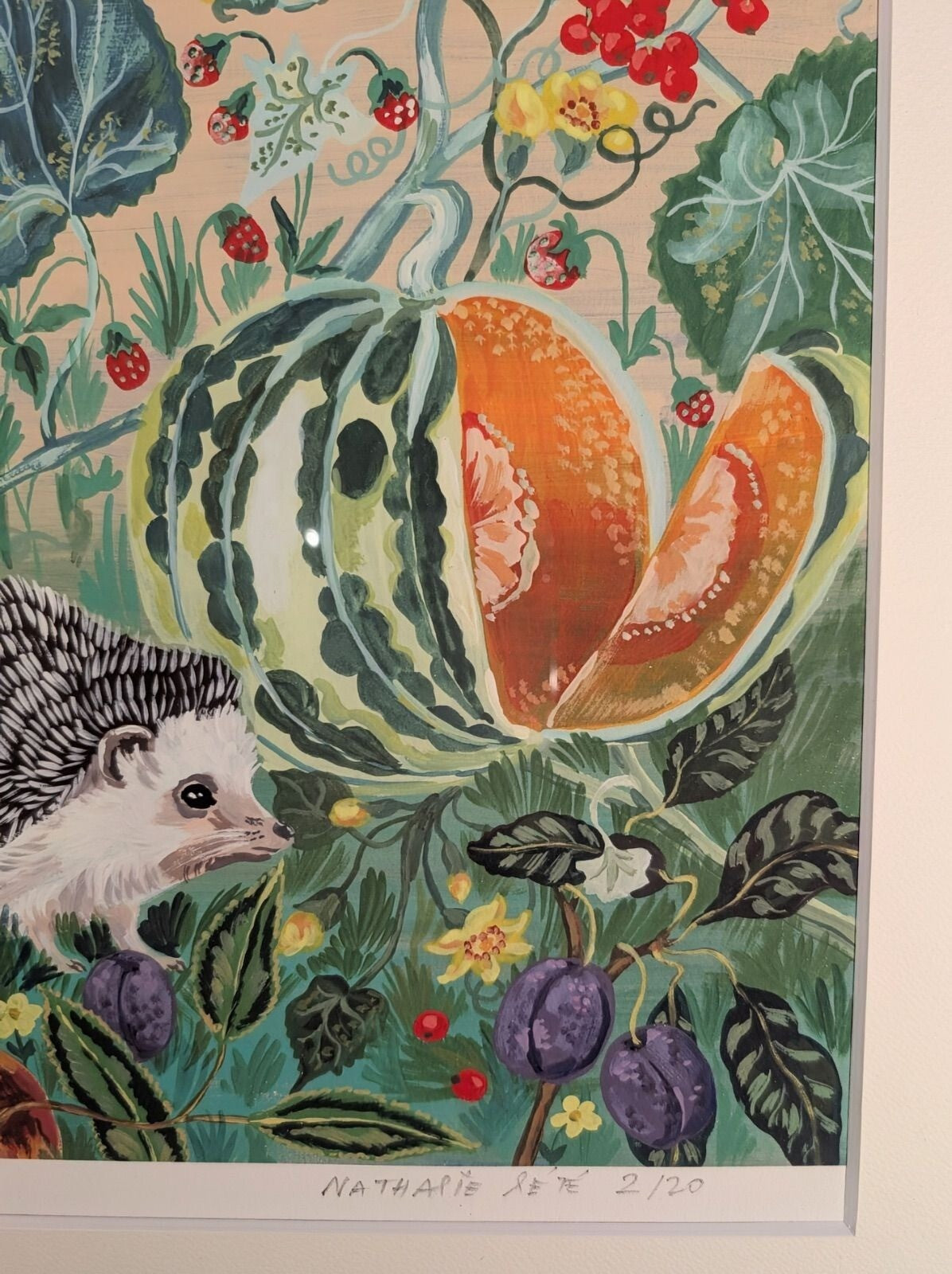 Nathalie Lt "Le Hrisson Au Melon" Gicle Print