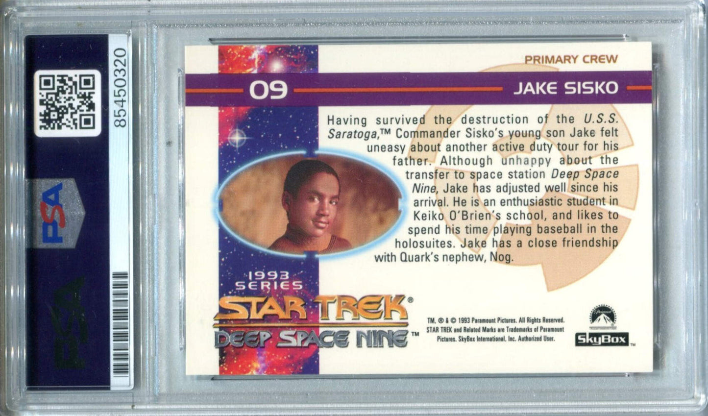 Cirroc Lofton 1993 Star Trek Deep Space Nine Psa Authentic Auto Card