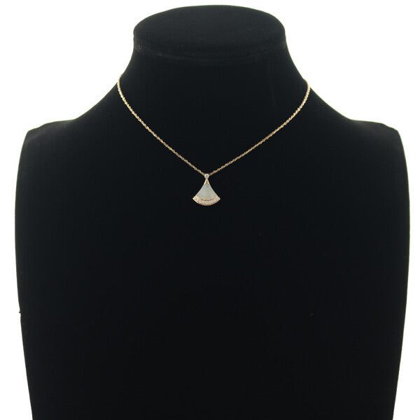 Bvlgari Necklace Divas' Dream Mother Of Pearl Diamond 18K 750 Rose Gold