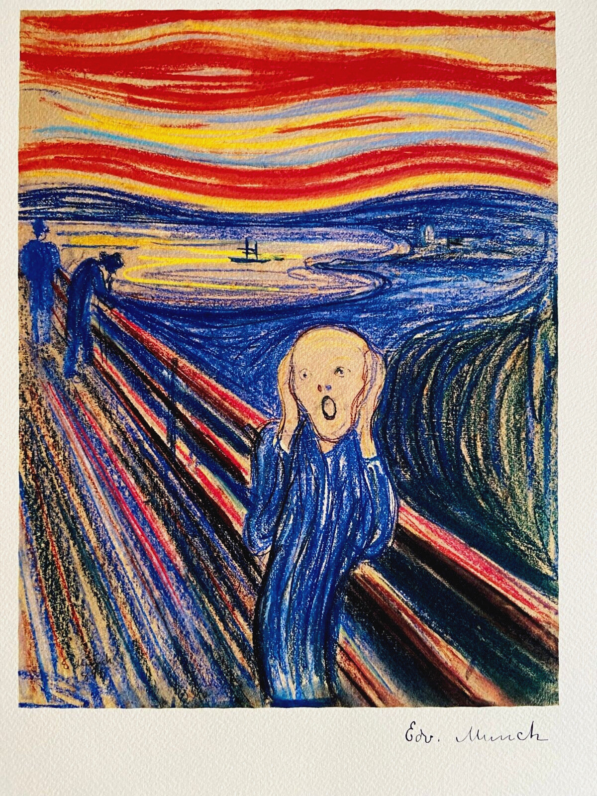 Edvard Munch Museum 'Scream' Lithograph Coa
