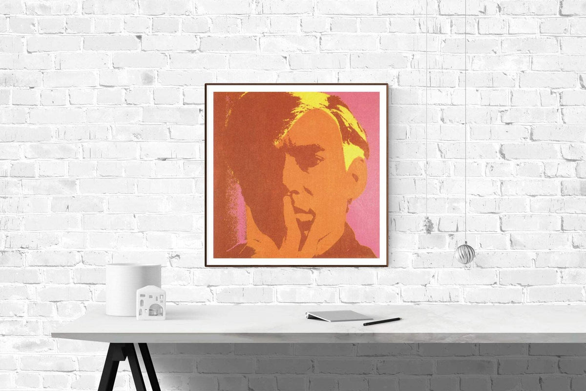 ANDY WARHOL Self Portrait-Orange 26" x Poster 2000 Pop Art Pink Yellow Bro
