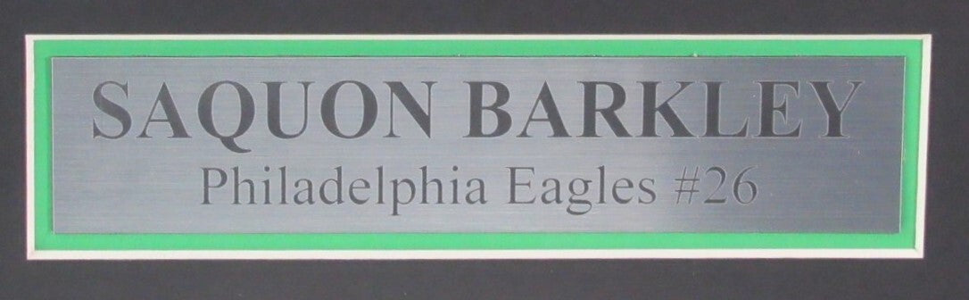 Saquon Barkley Signed/Auto Eagles Green Football