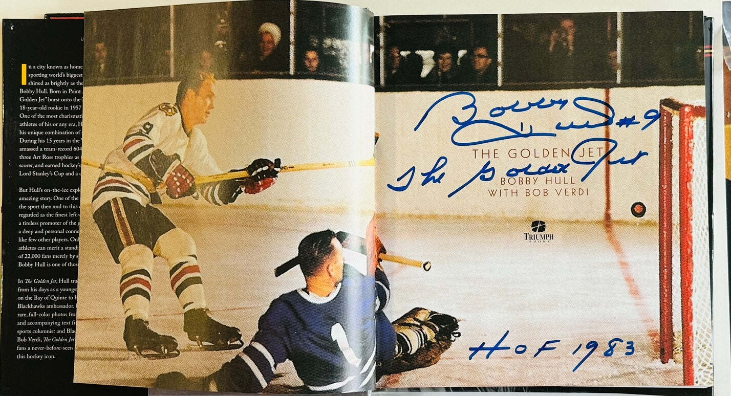 Bobby Hull Autographed The Golden Jet Book (Jsa)