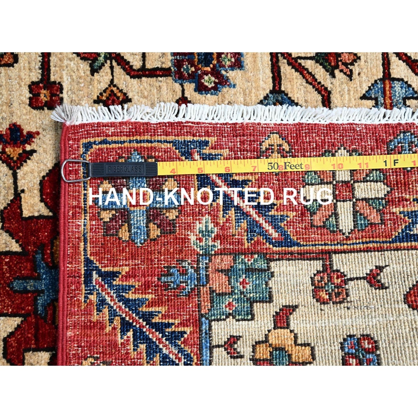 3'2"X6'1" Tuscan Beige Luxurious Wool Aryana Collection Oriental Rug