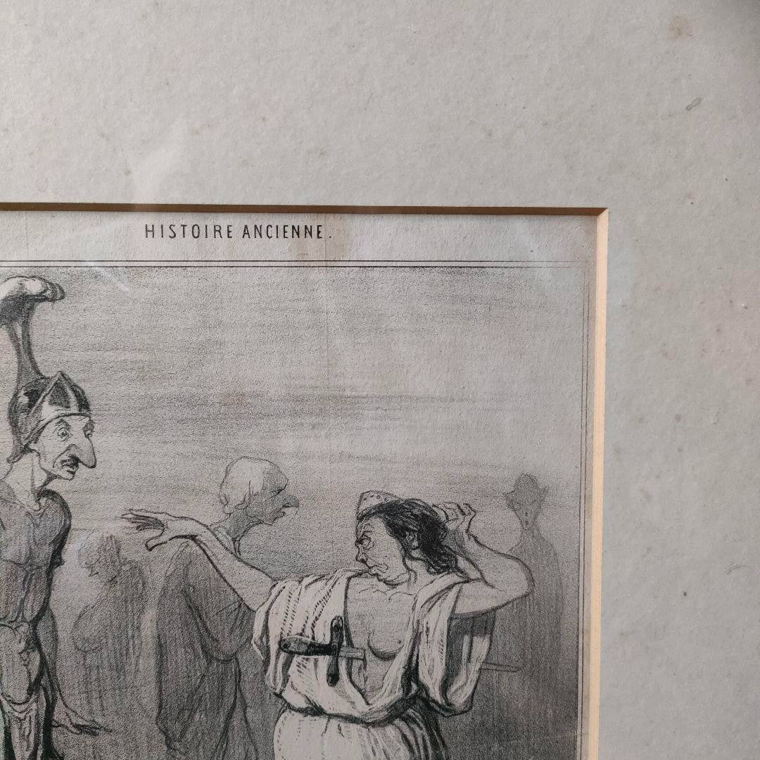Honore Daumier Lithograph 1842 Ne Aux Enfers Le