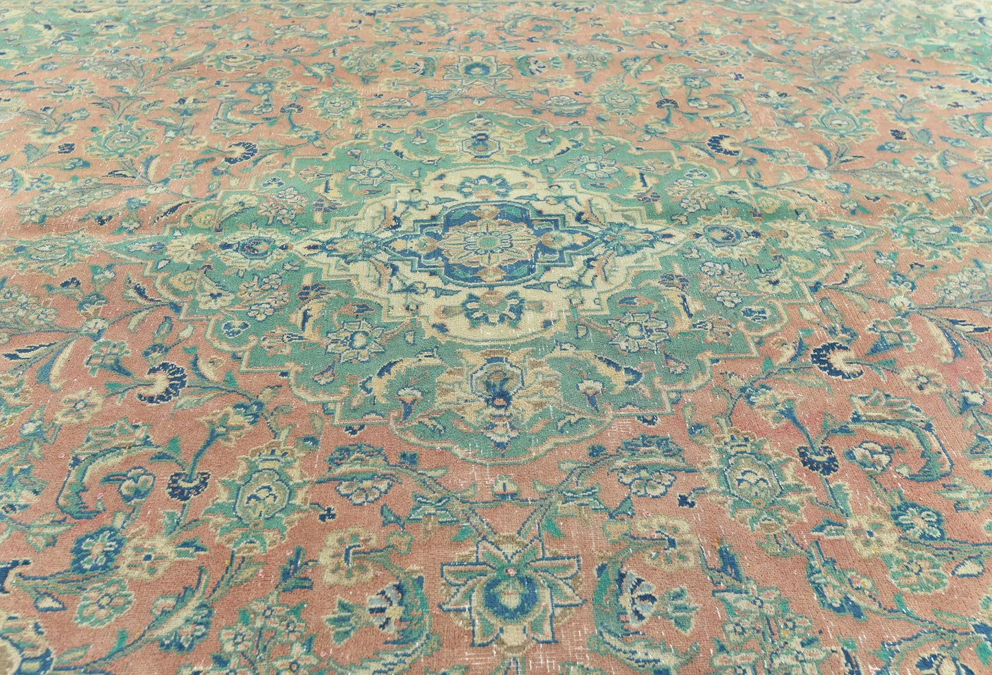 Handmade Semi-Antique Distressed Vintage Oriental