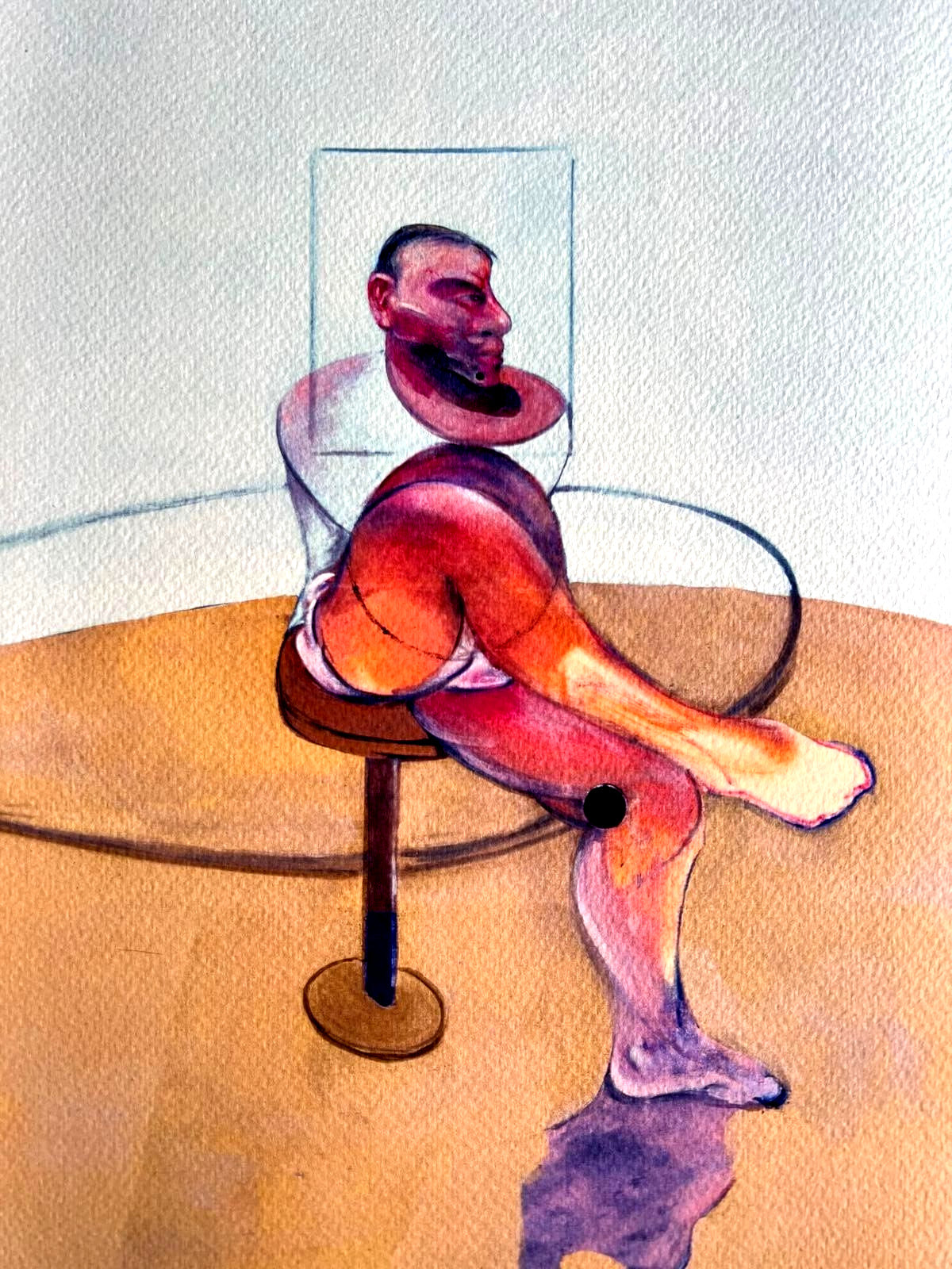 Francis Bacon Lithograph Coa Signed In Pen
