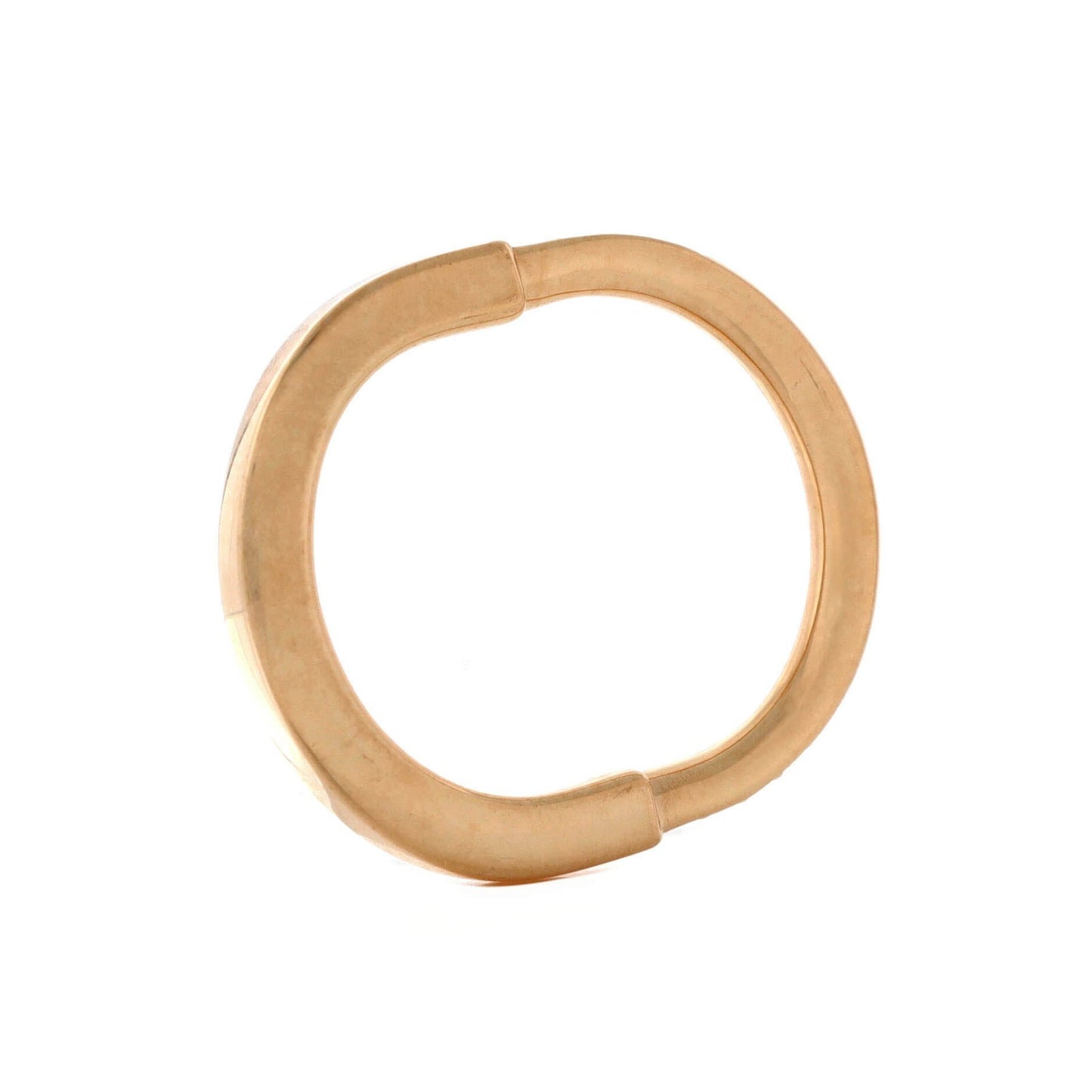 Tiffany & Co. Lock Ring 18K Rose Gold With Pave Diamonds