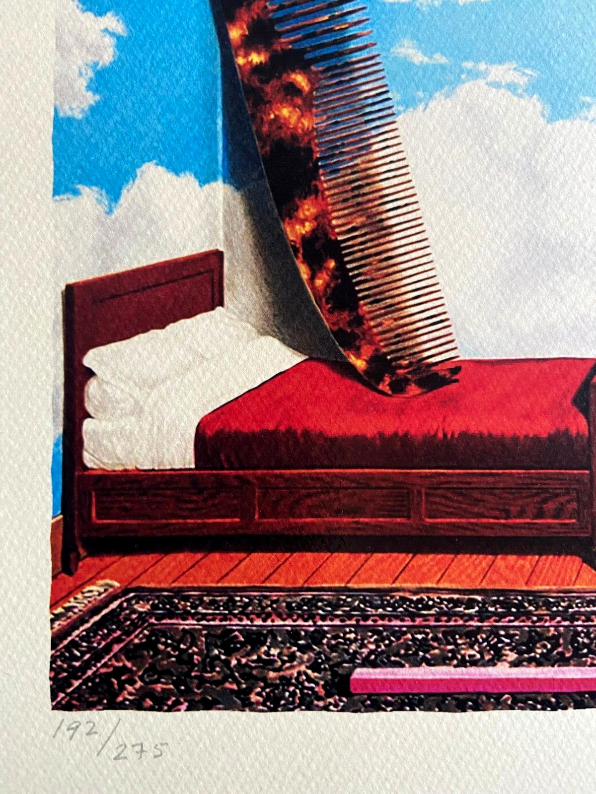 Ren Magritte Lithograph Coa Signed Numbered By