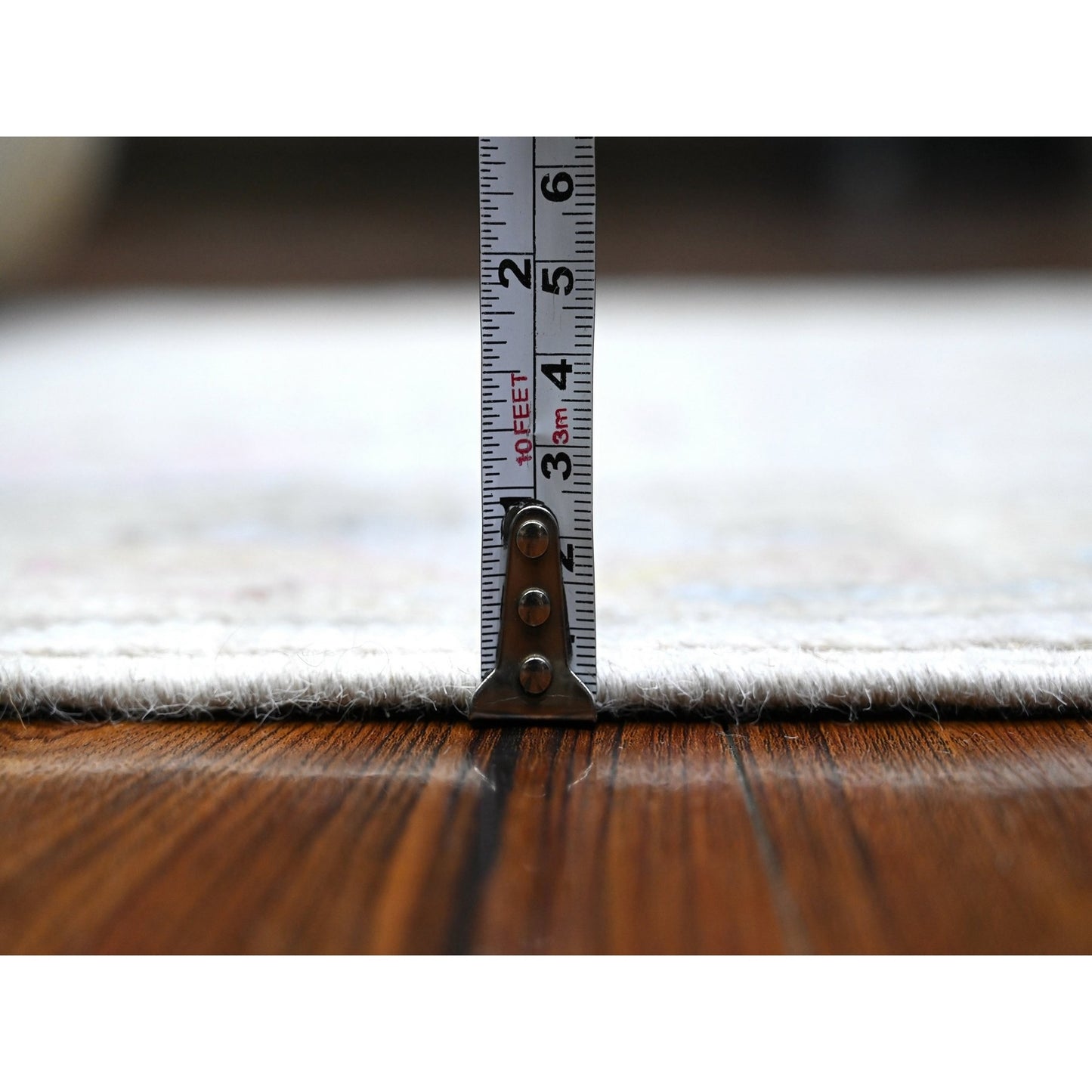 2'6"X19'1" Chrome Gray Natural Dyes Angora Oushak Xl Runner Oriental Rug