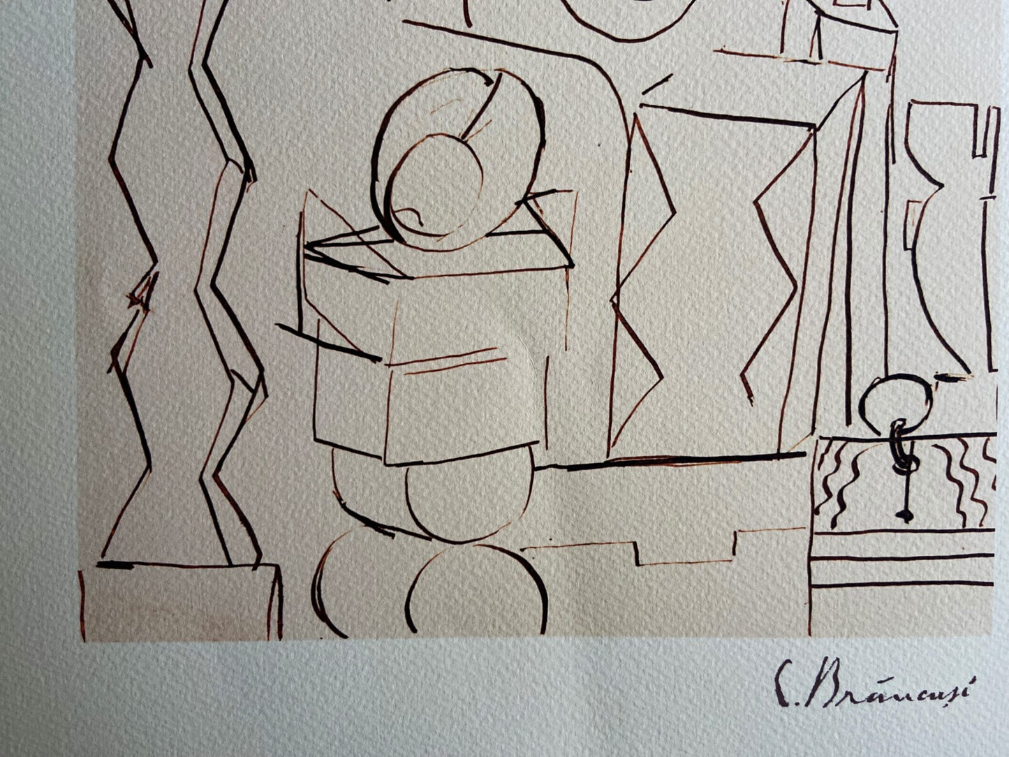 Constantin Brancusi ''Atelier'' Lithograph Coa