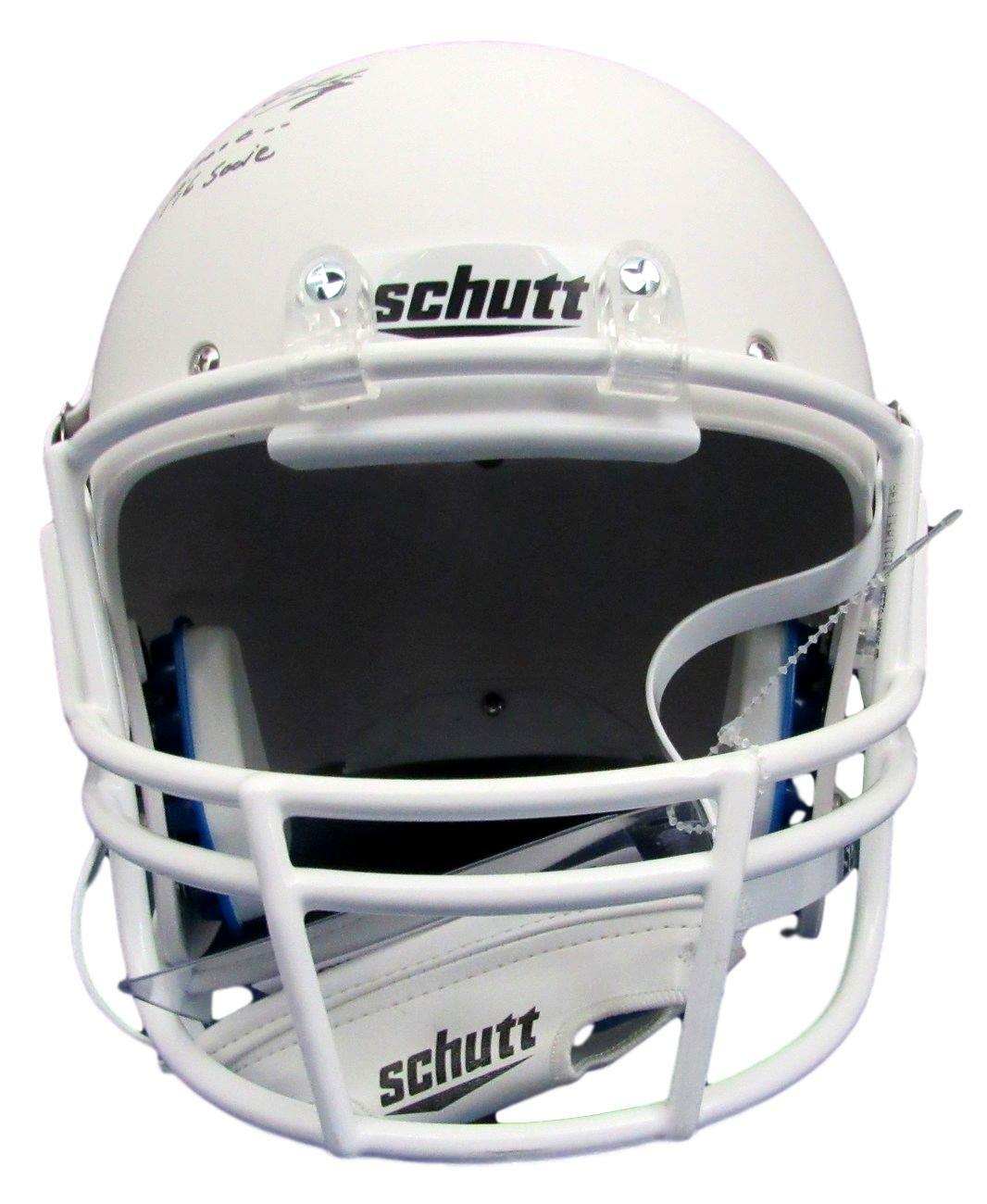 Lou Holtz Signed/Inscr Arkansas Full Size White