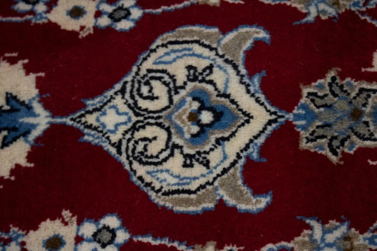 4X7 Ft Handmade Red Oriental Rug Classic