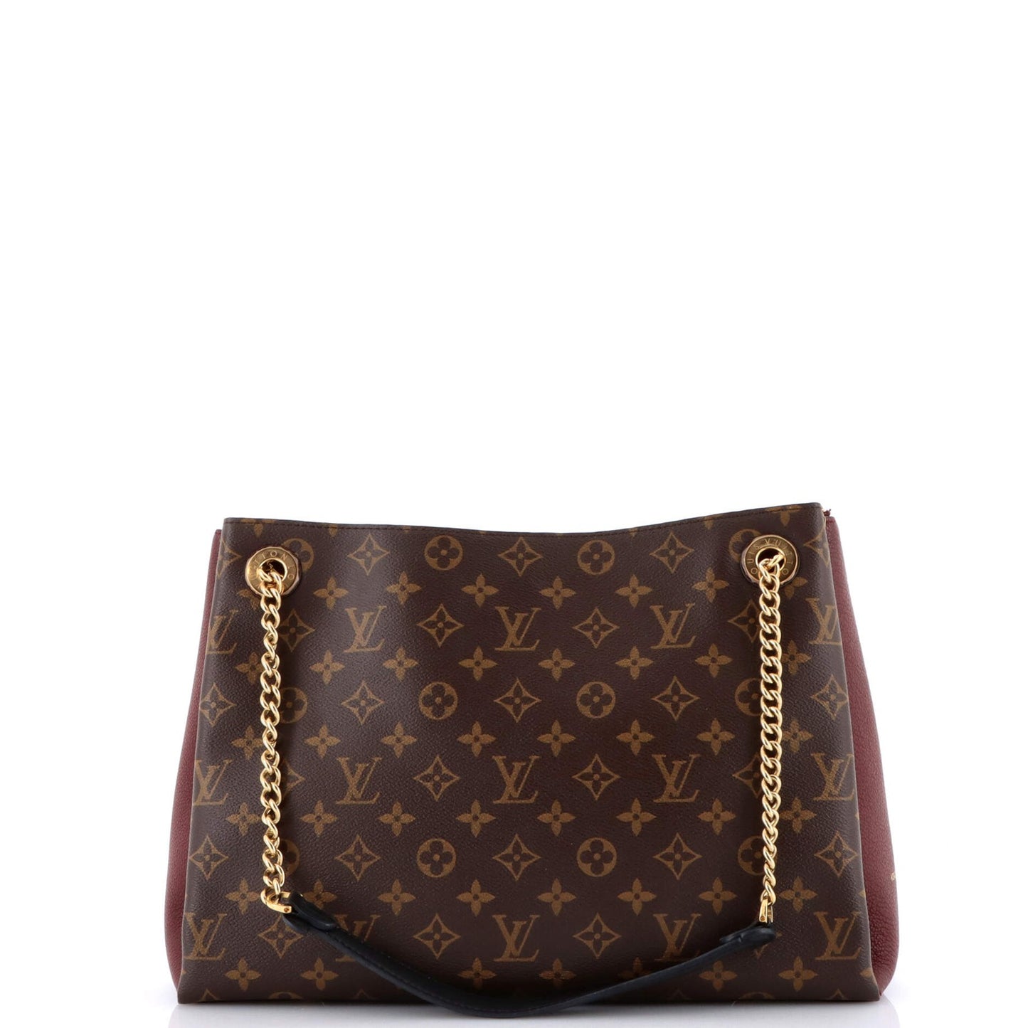 Louis Vuitton Surene Handbag Monogram Canvas With Leather Mm