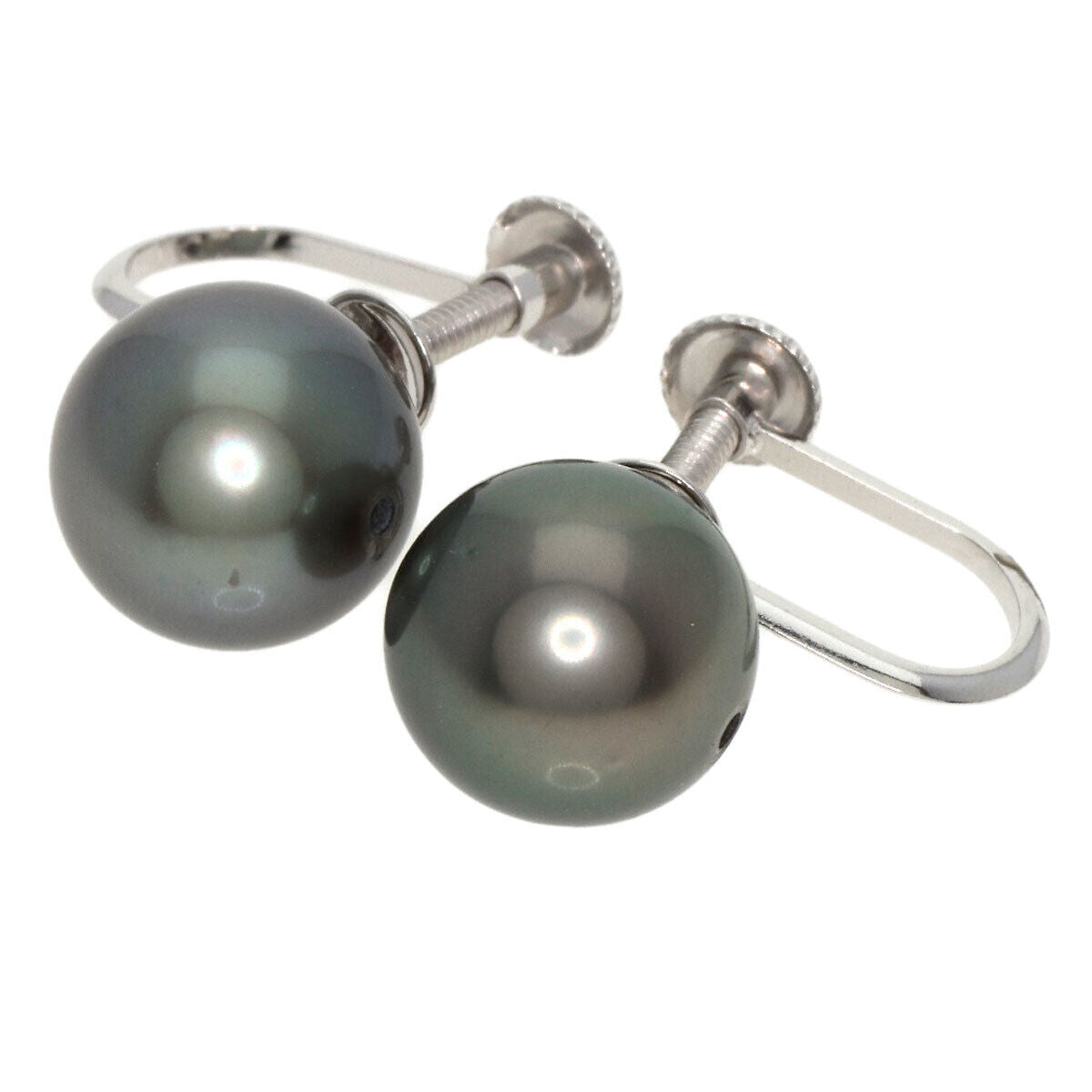 South SeaPearl Pearl Earring K18 White Gold 2.9g