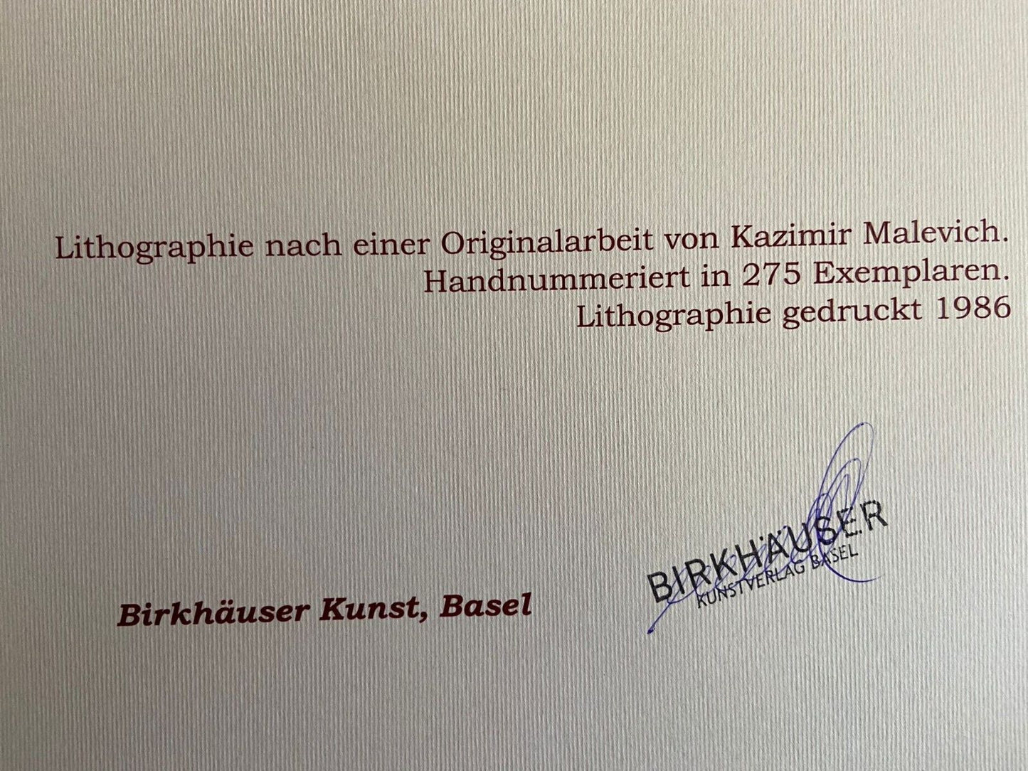 Kazimir Malevich Lithograph Numbered Coa - Piet Mondrian