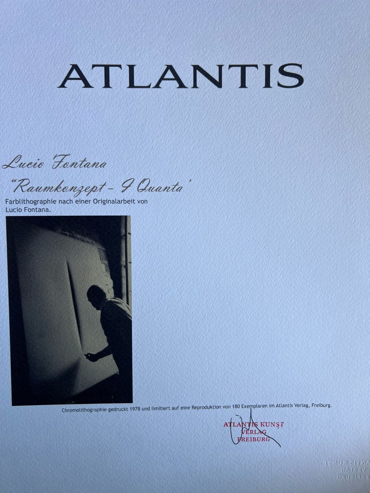Lucio Fontana Lithograph