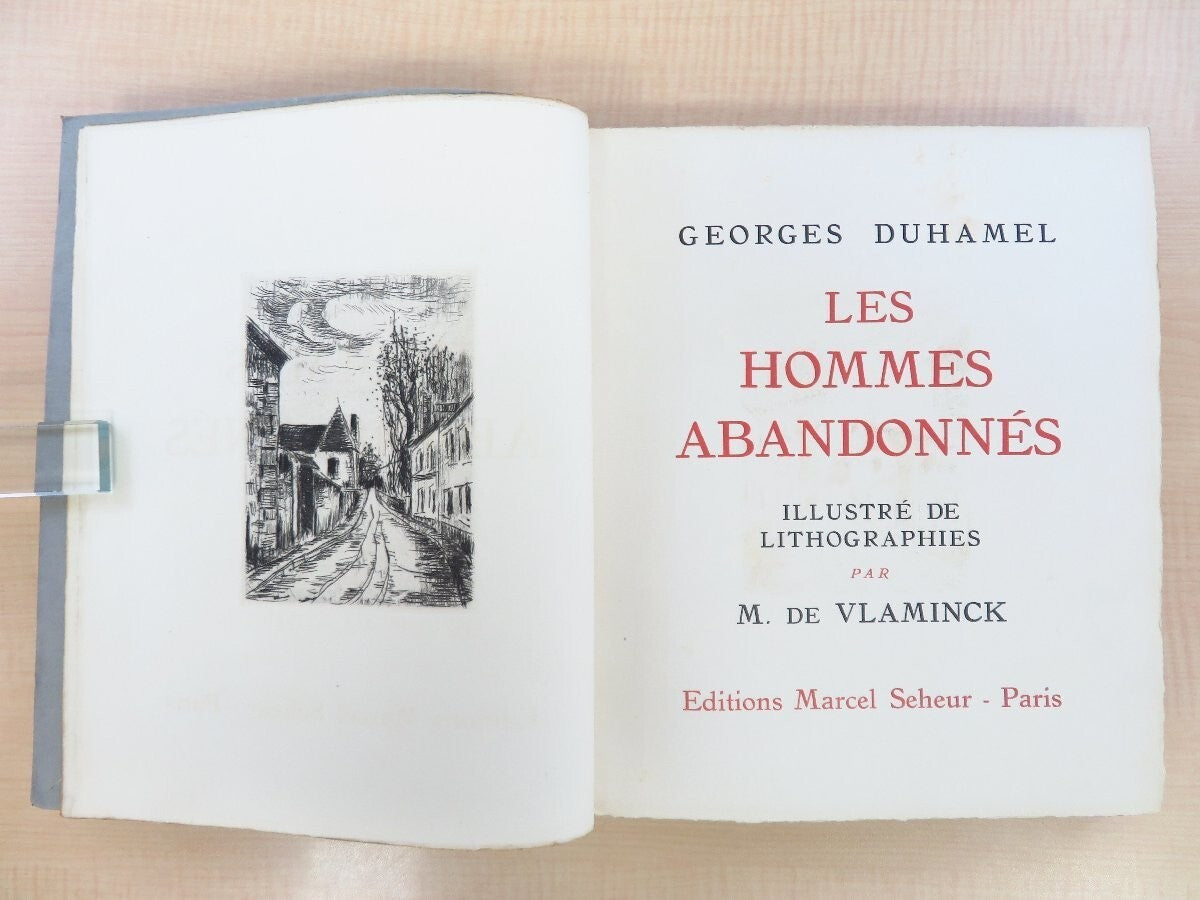 Rare 1927 'Les Hommes Abandonnes' With Vlaminck Etchings & Lithographs" Limited