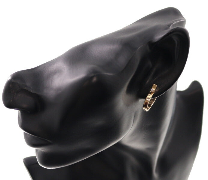 Hirotaka Earring Industria Diamond 0.03Ct Hoop