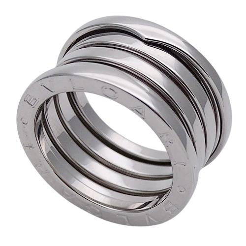 BVLGARI ring men's 750WG B-zero1 4 bands white