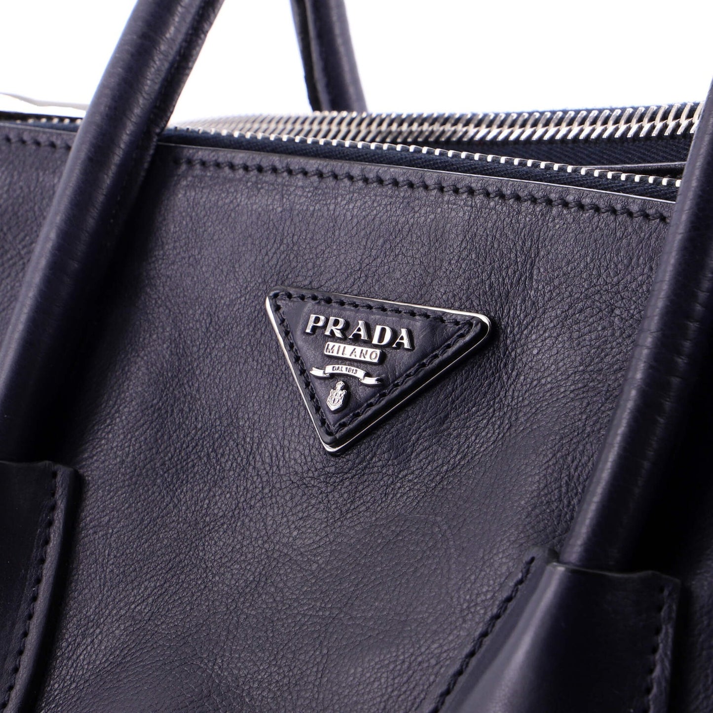 Prada Twin Pocket Convertible Tote Leather Medium