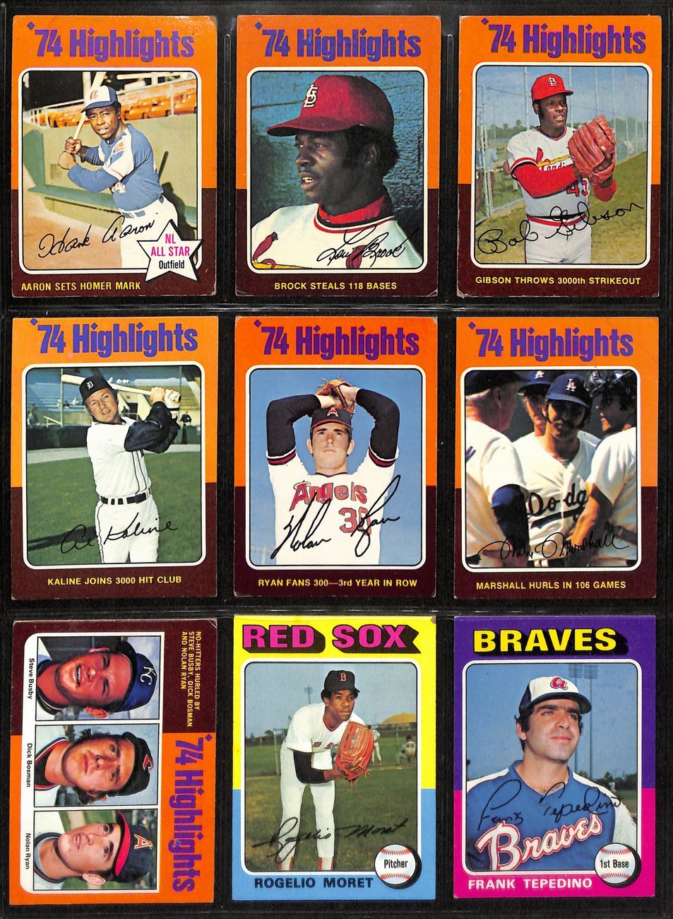1975 Topps Baseball Card Complete Set (1-660)