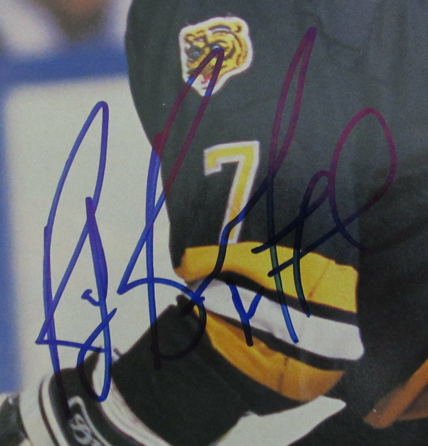Gretzky, Lemieux + 4 Hofers Multi-Signed Poster Insert (Signed By 6) Beckett
