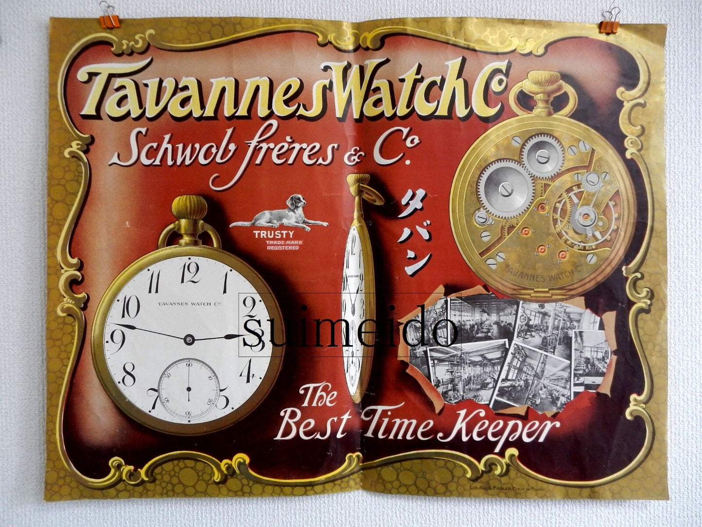 Super Rare! "Tavannes Watch Co" Original Vintage
