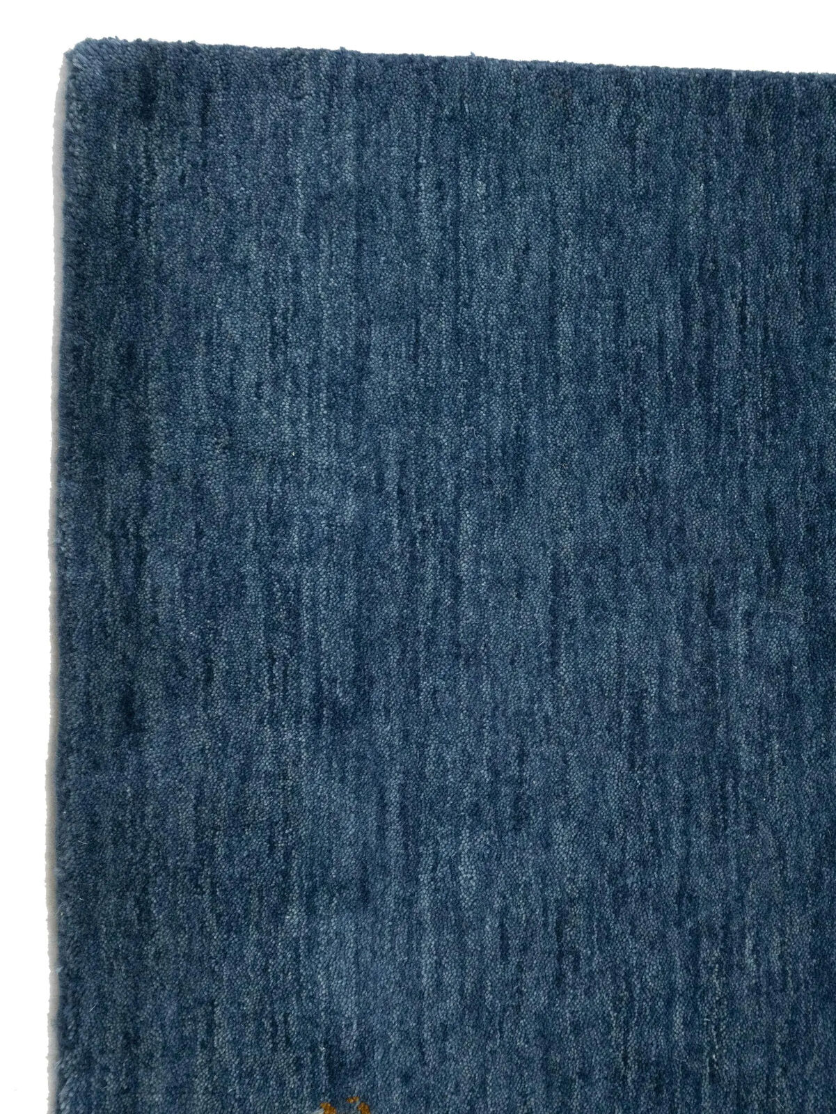 Modern Gabbeh Runner Rug 3X10 Ft Steel Blue