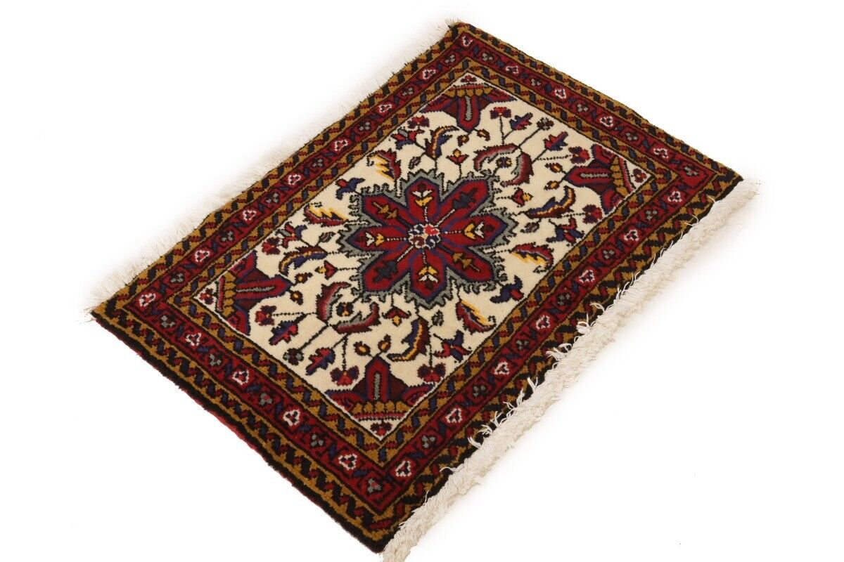 Vintage Handmade Tribal Geometric Oriental Rug