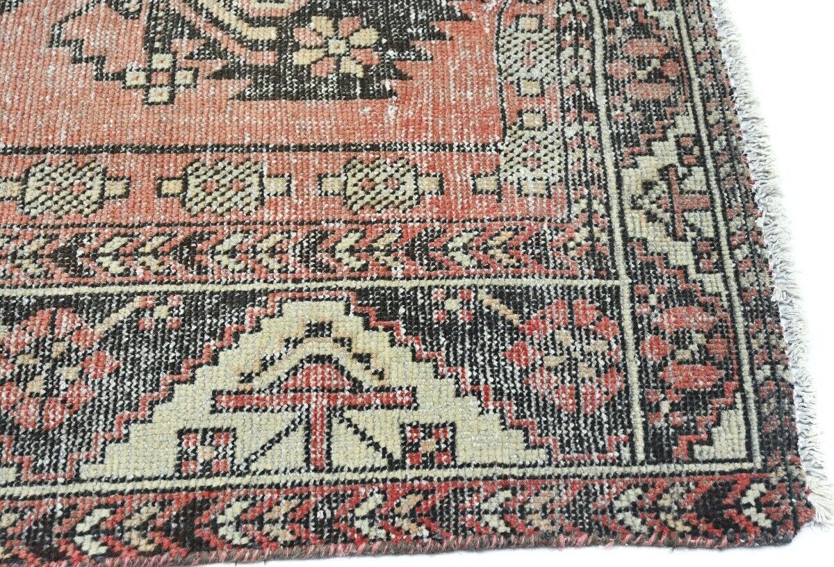 Distressed Antique Tribal Oriental Rug Muted