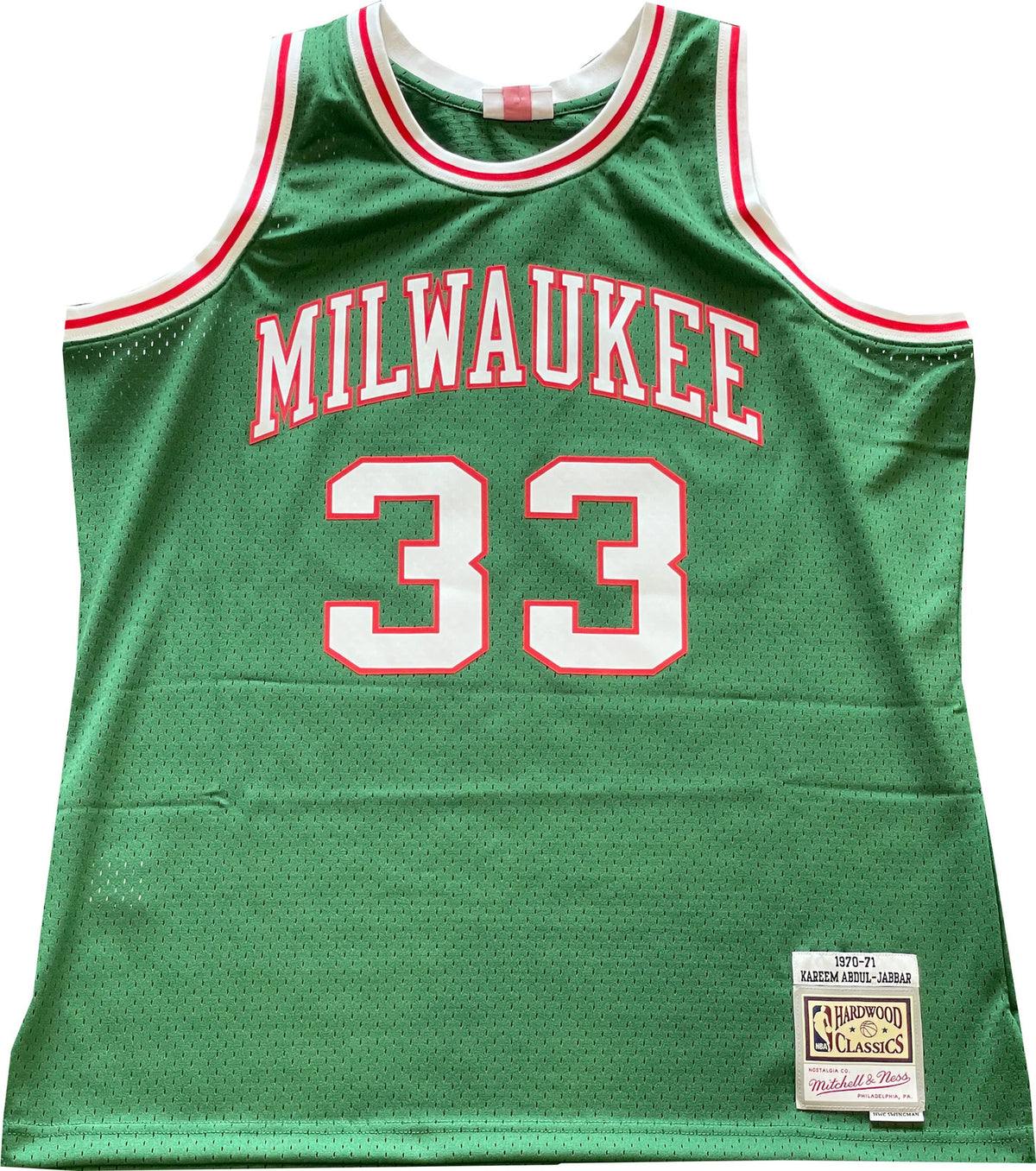 Abdul-Jabbar "1971 NBA Champs" Autographed Karrem Mitchell Nes