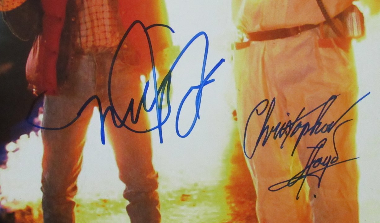 Michael J Fox/Christopher Lloyd Sign/Auto 16X20