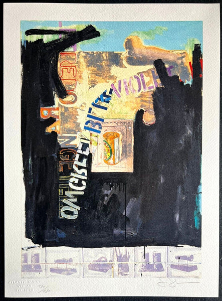 Jasper Johns Lithograph Signed COA Hand Numbered