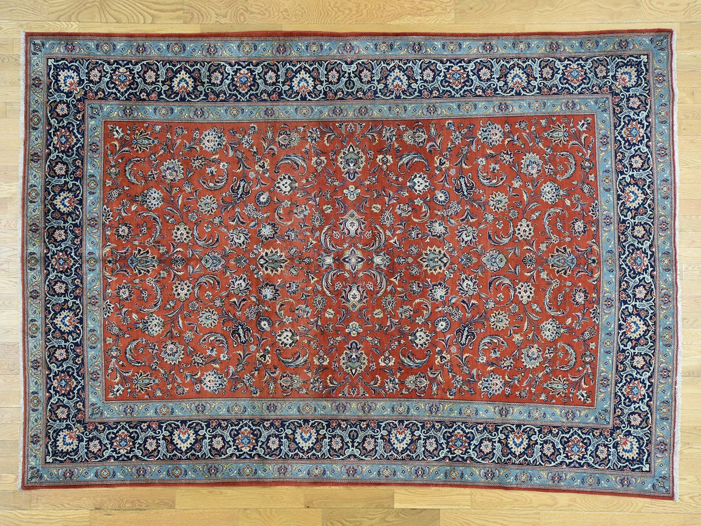 7'10"X11' Hand-Knotted Antique Full Pile Oriental Rug