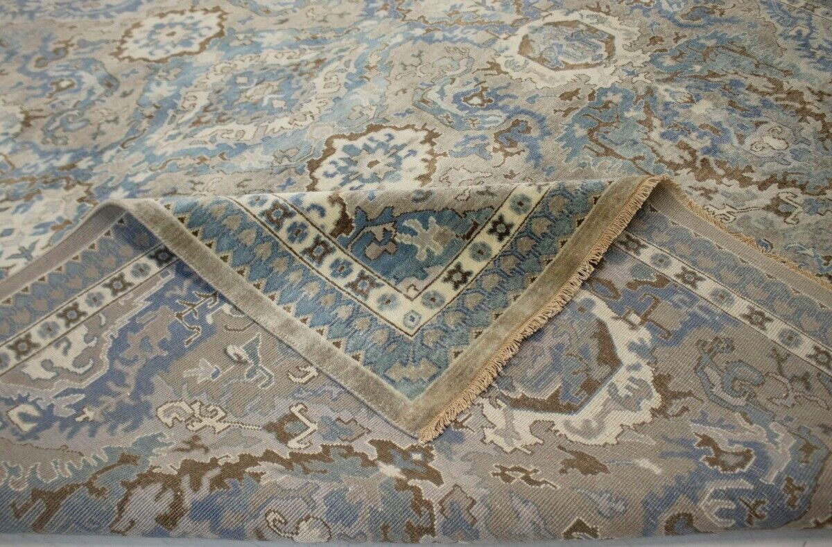 9X12 Ft Handmade Classic Osh Chobi Floral Rug